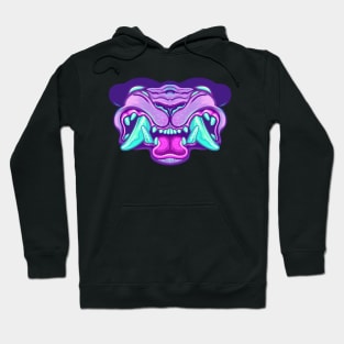 Neon Monster - White Hoodie